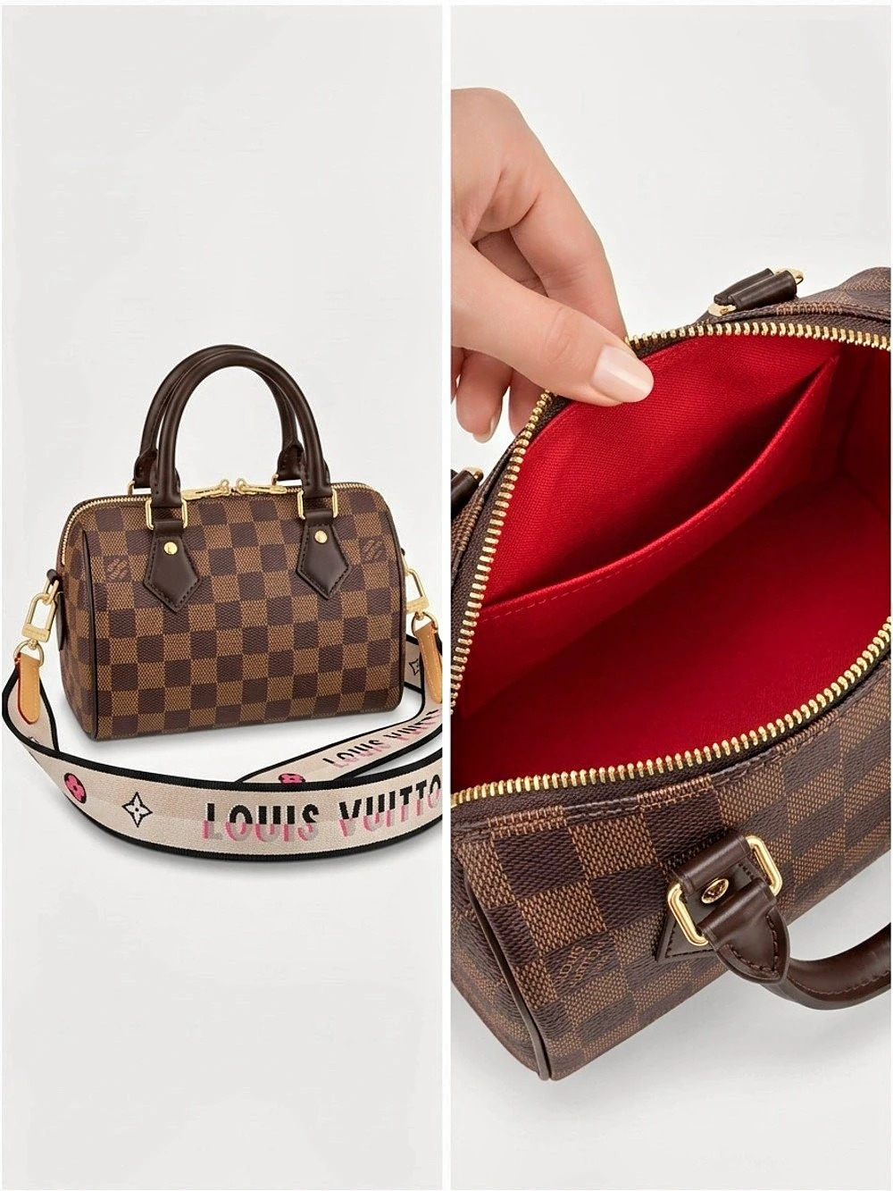***NEW*** LV Speedy Bandoulière 20 Crossbody - Brown Checkered